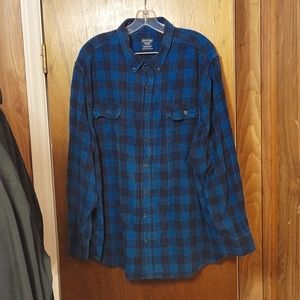 Faded Glory Plaid Button Down